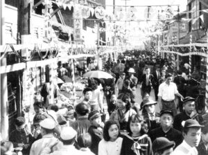 かつての商店街の賑わい